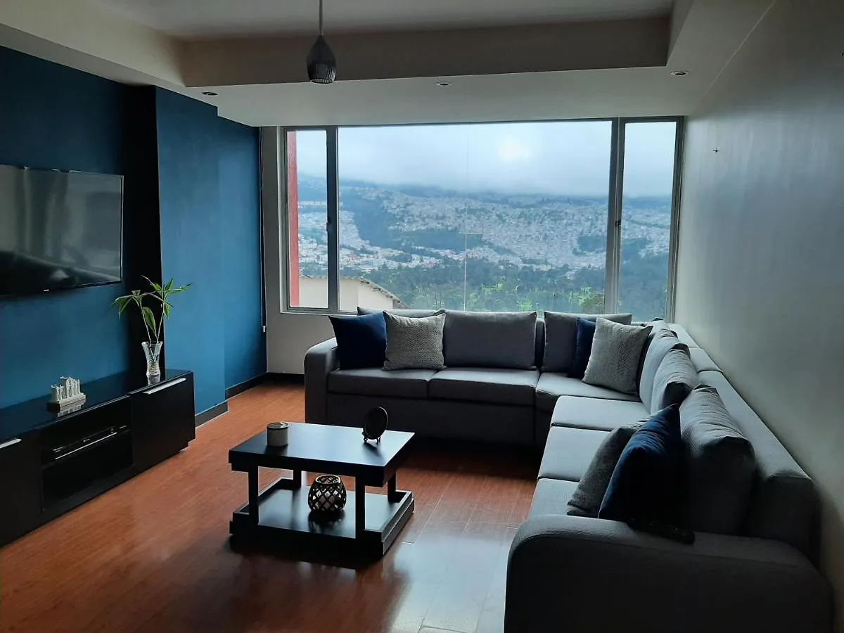 公寓 Great View, Hasta 6 Huespedes, 3 Habitaciones Ponceano Alto 基多